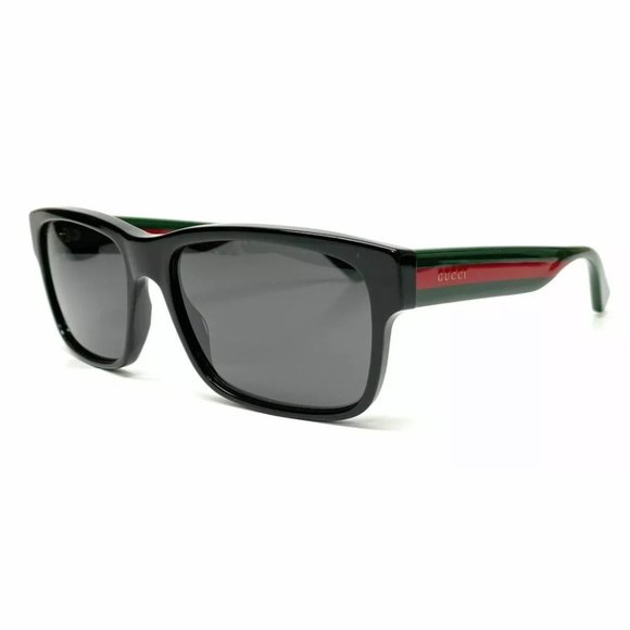 Gucci Men's Black Red Authentic Sunglasses - Picture 1 of 3
